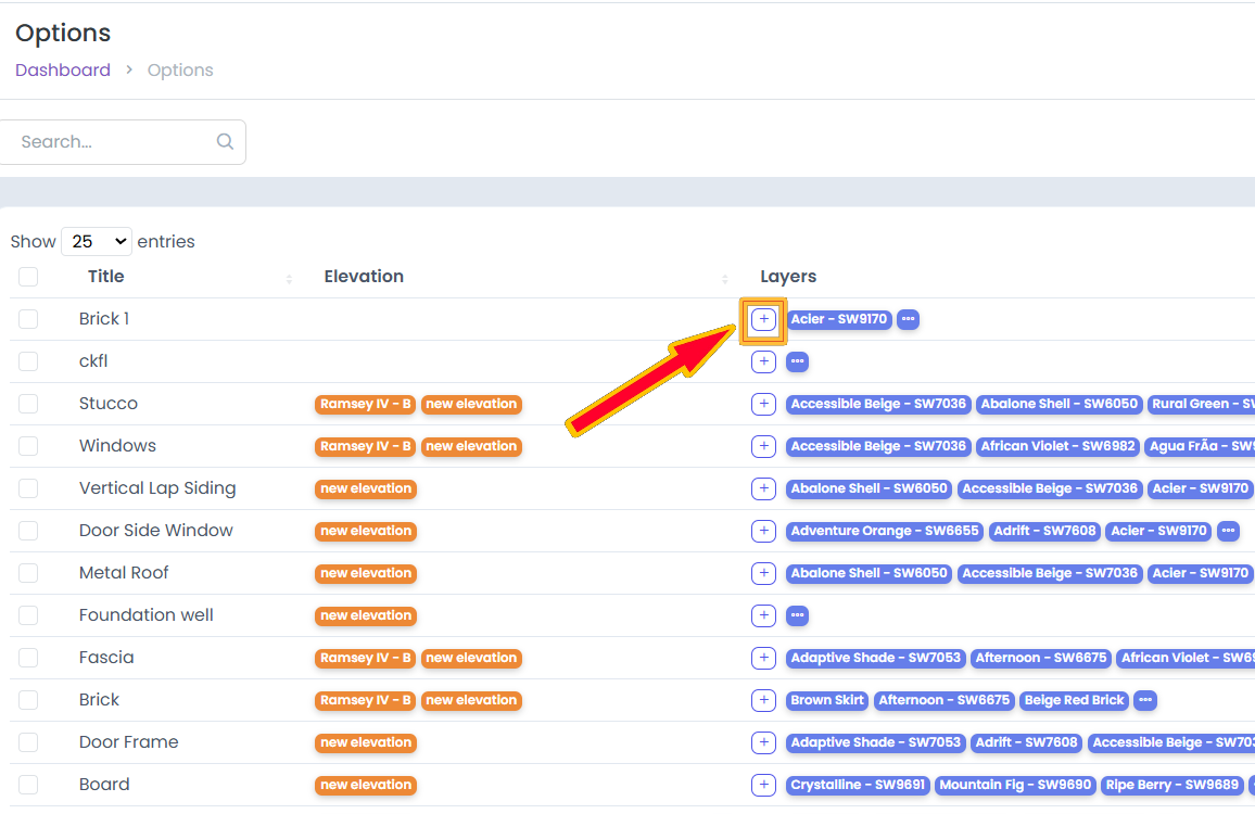 Add Option Layer